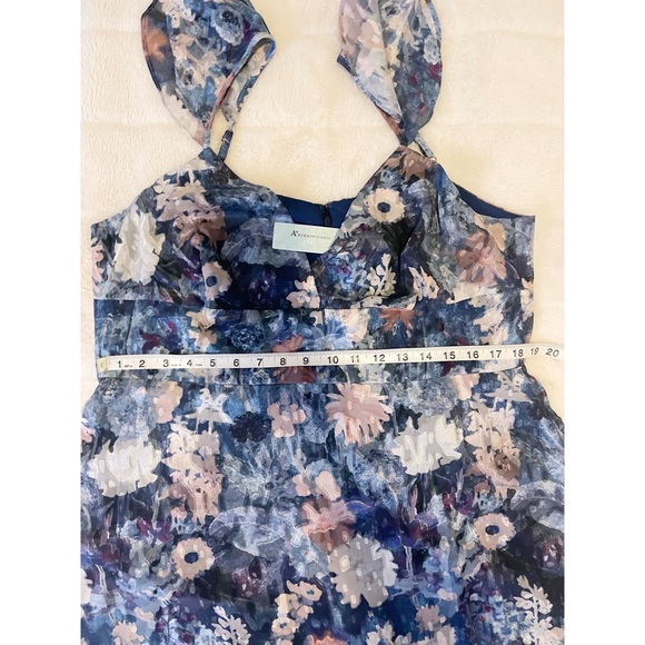 Anthropologie floral watercolour ruffled midi dress - Picture 7 of 8